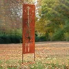 Image de Home Deluxe - Pare-Vue Rouille - Aurelia - 230 x 50 x 1,5 cm, résistant aux intempéries, Aspect Rouille I Panneau de Jardin en Rouille Protection visuelle Décoration en Rouille
