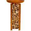 Image de Home Deluxe - Brasero en Fonte - Frank, Dimensions : 34 x 91 x 34 cm I Panier à feu Foyer Baril à feu