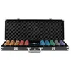Image de Home Deluxe - Mallette de poker No Limit   Mallette en aluminium de qualité supérieure, cartes étanches, 500 jetons de poker avec petits et gros boutons I Set de jetons de poker Deck