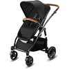 Image de cbx Poussette Combinée Leotie Lux avec Siège Luxueux Réversible, Accessoires en Cuir et Nacelle Pliable pour Nouveau-Nés, Habillage pluie inclus, Dès la Naissance jusqu'à 15 kg, Smoky Anthracite