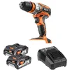 Image de AEG - Perceuse Compact 18 Volts, 50Nm, 2 batteries 2,0Ah, chargeur, coffret, mandrin amovible, Cap. Bois/métal/béton : 45/13/14