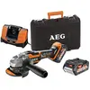 Image de AEG - Meuleuse AEG 18V - Brushless - 115mm - 2 Batteries 5.0Ah - 1 chargeur - BEWS18-115BLLI-502C