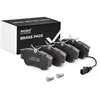 Image de RIDEX 402B0796 Set d'essieu Plaquettes de frein Avant avec ressort avec tôle anti-bruit Compatible avec VW Transporter T4 Minibus 70B, 70C, 7DB, 7DK, 70J, 70K, 7DC, 7DJ