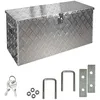 Image de Trucky Truck Box Caisse de Transport Remorque Boîte à Outils Chequer Plaque en Alu D120 y compris matériel de montage