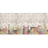 Image de Architects Paper Mantiburi 116975 MosaicTetris Papier peint photo graphique moderne Motif Atelier 47 6 x 2,70 m Gris/orange
