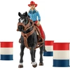 Image de Farm World - Course de barils avec cowgirl, Figurine
