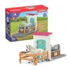 Image de Box avec étalon Pur Sang anglais Extension pour écurie schleich pour enfant Schleich 42569 HORSE CLUB dès 5 ans