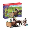 Image de Box de lavage pour chevaux Emily et Luna coffret schleich avec 19 éléments inclus dont 1 cheval schleich coffret figurines écurie