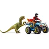 Image de Schleich Fuite sur Quad Face au vélociraptor
