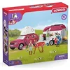 Image de Voyage en voiture avec remorque pour chevaux Coffret figurines Schleich 42535 Horse Club pour enfants de 5 ans