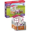 Image de Box avec jument Lusitanienne coffret figurines schleich 42368 HORSE CLUB avec 12 éléments dont 1 cheval schleich inclus dès 5 ans