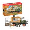 Image de Gros camion de sauvetage d’animaux coffret de jeu de 45 pièces avec 2 figurines danimaux 1 figurine de ranger articulée et des