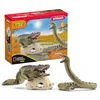 Image de Schleich 42625 Duel Aligator/Anaconda (Wild Life) Multicolore