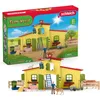 Image de Schleich 42605 Farm World Ensemble de Figurines Animaux de la Ferme avec Accessoires - Coffret Ferme éducative de 92 Pièces avec Vache, Cheval, Cochon et Taureau - Cadeau Jouet 3 Ans et Plus