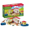 Image de Schleich 42607 Farm World- Hôtel des Animaux de la Ferme - Grand Coffret de 54 Pièces de Jouets avec Chien, Chat, Lapin, Accessoires et Plus - Cadeau Jouet 3 Ans et +