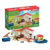 Image de Hôtel des Animaux de la Ferme - Grand coffret de 54 Pièces de Jouets Schleich avec Chien Chat Lapin Accessoires et Plus - Cadeau
