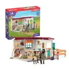 Image de Sellerie du centre équestre coffret avec 85 éléments inclus dont 1 cheval et 1 personnage figurines pour enfants dès 5 ans -