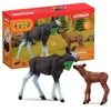 Image de Figurines Élan Femelle avec Veau animaux sauvages Schleich 42629 Wild Life Pour enfant dès 3 ans