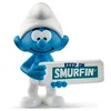 Image de Schleich | Schtroumpf avec Panneau Smurfin’ 20843 | 3 x 5 x 5 cm