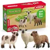 Image de Schleich Farm World | Trio de Moutons 42660 | 8 x 10 x 6 cm | Figurine à partir de 3 ans | figurine ferme schleich | figurine animale détaillée | cadeau pour garçons et filles