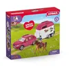 Image de Voiture avec remorque pour chevaux, Coffret schleich avec 1 cheval schleich inclus, coffret figurines pour enfants de 5 ans,