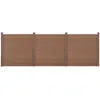 Image de NEU.HOLZ Clôture Brise Vue Brise Vent Bois Composite (WPC) Brun 183 x 531 cm