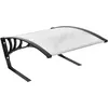 Image de Garage pour Robot Tondeuse Protection Contre Intempéries Structure Robuste Métal ABS Aluminium Polycarbonate 78 x 103 x 46 cm Noir Transparent