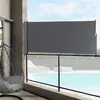 Image de pro.tec Brise-Vue pour Balcon Terrasse Jardin Store Latéral Pare-Soleil Protection Intempéries UV Vie Privée Acier Polyester 100 x 300 cm Gris