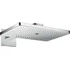 Image de tête de douche 460 x 300 3jetavec bras de douche 450 mm, rosace carrée chroméé