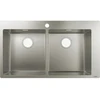Image de hansgrohe Évier encastré S711-F765 370/370 845x480mm, 2 becs principaux, HL courbé, ES