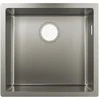 Image de hansgrohe S71 S719-U400 Evier encastré sous plan 400, acier inoxydable, 43425800