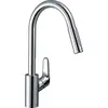 Image de hansgrohe Focus M41 Mitigeur de cuisine 240, avec douchette extractible 2 jets, sBox, chromé, 73880000