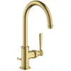 Image de Hansgrohe AXOR Mitigeur monocommande de lavabo AXOR Montreux 210, vidage escamotable, Couleur: laiton brossé