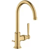 Image de hansgrohe Axor Montreux Mitigeur lavabo 210 A 175 mm, avec tirette, or brossé optique
