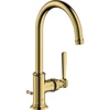 Image de hansgrohe Axor Montreux Mitigeur lavabo 210 A 175 mm, avec tirette, or poli optique