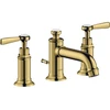 Image de hansgrohe Axor Montreux Robinet lavabo 3 trous 143 mm, mitigeur, tirette, chrome brillant
