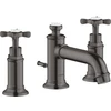 Image de hansgrohe Robinet lavabo 3 trous Axor Montreux A 143 mm, avec croix, tirette, bleu
