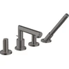 Image de hansgrohe Kit de montage Axor Uno 4-L-BW-Rand-Arm, avec Zerogr, bleu brossé vc