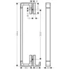 Image de AXOR Hansgrohe 42837000 Poignée de Porte de Douche Universal Accessories 444 mm Chromé