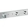Image de Module thermostatique Select encastré 460 x 90 mmavec 2 fonctions chroméé