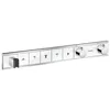 Image de Module thermostatique RainSelect encastréavec 5 fonctions blanc/chromé