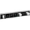 Image de Module thermostatique RainSelect encastréavec 3 fonctions noir/chromé