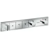 Image de hansgrohe Kit de montage complet RainSelect UP-THM, avec douchette intégrée, 3 consommations, chrome