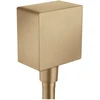 Image de hansgrohe Raccord de tuyau Fixf Square Axor angle, avec clapet anti-retour, bronze brossé
