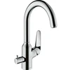Image de hansgrohe Mitigeur monocommande évier 220 Focus M42, valve d'arrêt, 1 jet, chrome