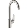 Image de hansgrohe Focus M42 Mitigeur de cuisine 220, 1 jet, aspect acier inox, 71802800