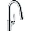 Image de hansgrohe Mitigeur monocommande évier 180 Focus M42 avec douchette extractible, 2 jets, chrome