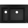 Image de hansgrohe Évier encastré S510-F635 180/450 750x490mm, 1 évac. et 1 alim., noir graphite