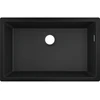 Image de hansgrohe Évier sous-plan 660 S510-U660 658x398mm, 1 cuve, sans trop-plein, noir graphite