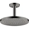Image de hansgrohe AXOR ShowerSolutions Raccordement au plafond 100 mm, 26432330, Couleur: Polished Black Chrome